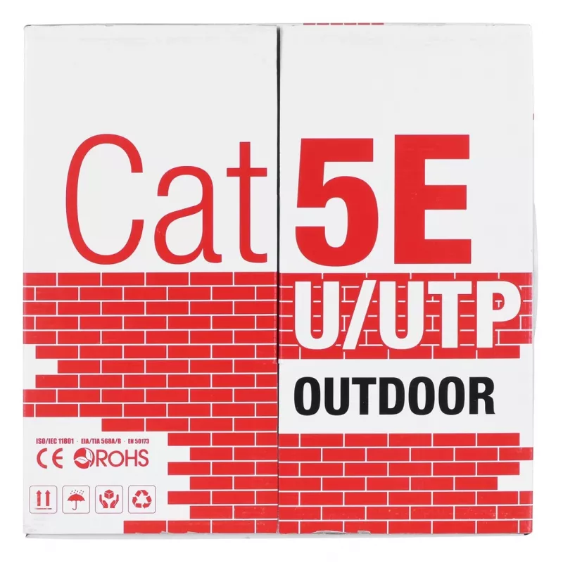 Alantec KIU5OUTS305Q netwerkkabel zwart 305 m Cat5e U/UTP (UTP) (KIU5OUTS305Q)