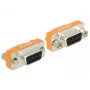 DeLOCK 65570 D-Sub 9 pin (DB-9) bus naar bus nullmodem gender changer, vergulde contacten