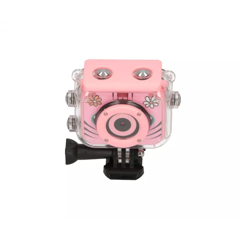 Digitale kindersportcamera Extralink H18 roze – IP68, 1080p, 2-inch scherm