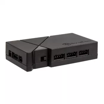 SilverStone SST-LSB01 RGB-LED-hub met 2 LED-strips, zwart