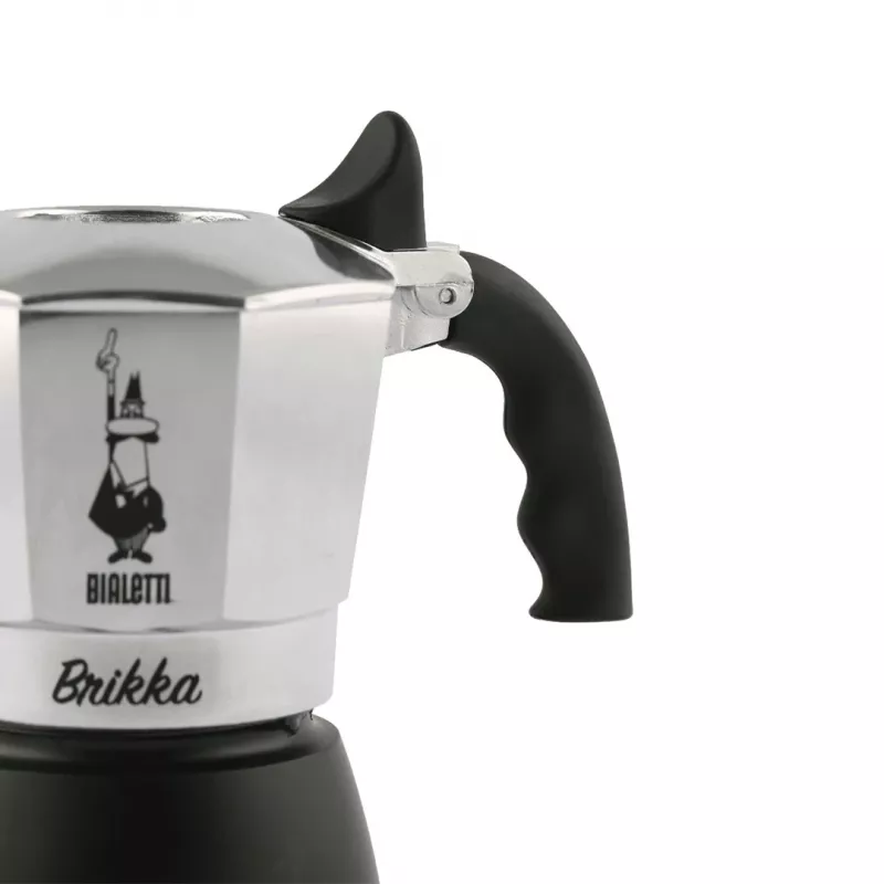 Bialetti Brikka mokakan 0,1 L zwart, roestvrij staal