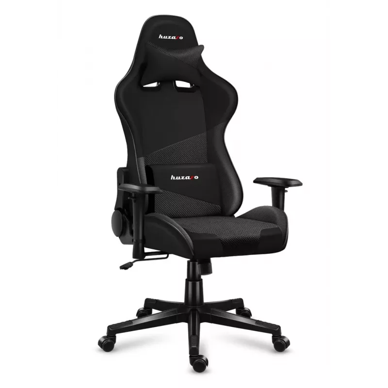 Gaming-stoel huzaro Force 6.2 Carbon — ergonomische gaming-stoel, in hoogte verstelbaar 44–53,5 cm, maximale belasting 130 kg, netzitting, gevoerde rugleuning