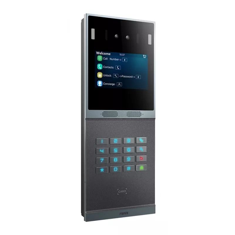 Fanvil i66 video-intercom 2 MP 10,2 cm 4 inch zwart grijs