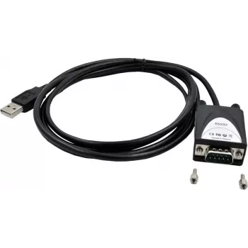 Exsys - seriële adapter - USB - RS-232 - zwart (EX-1311-2-5V)