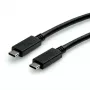 ROLINE USB3.2Gen2 kabel PD 20V5A Type-C-C ST/ST 0,5 m - kabel - Digitaal/Data - 0,5 m (11.99.9057)