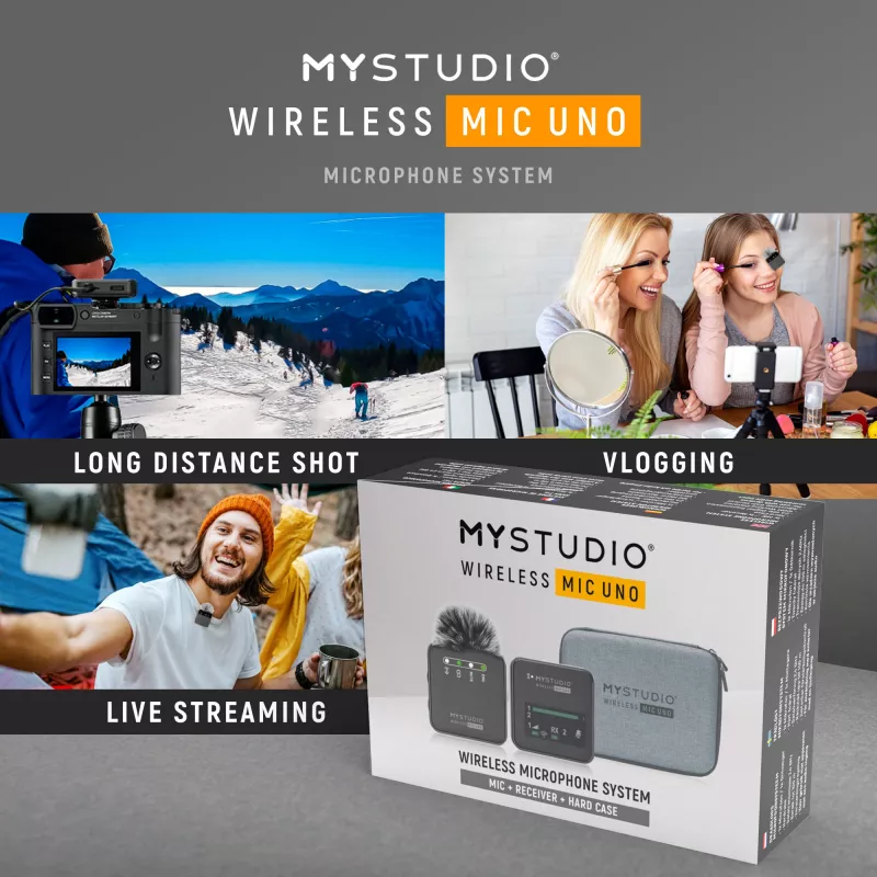 Microfoon Easypix MyStudio Wireless Mic Uno 62023