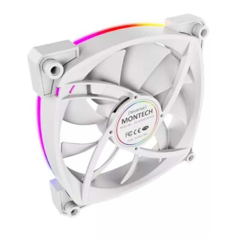 Montech RX120 PWM computerbehuizing-ventilator 12 cm wit 3 st.