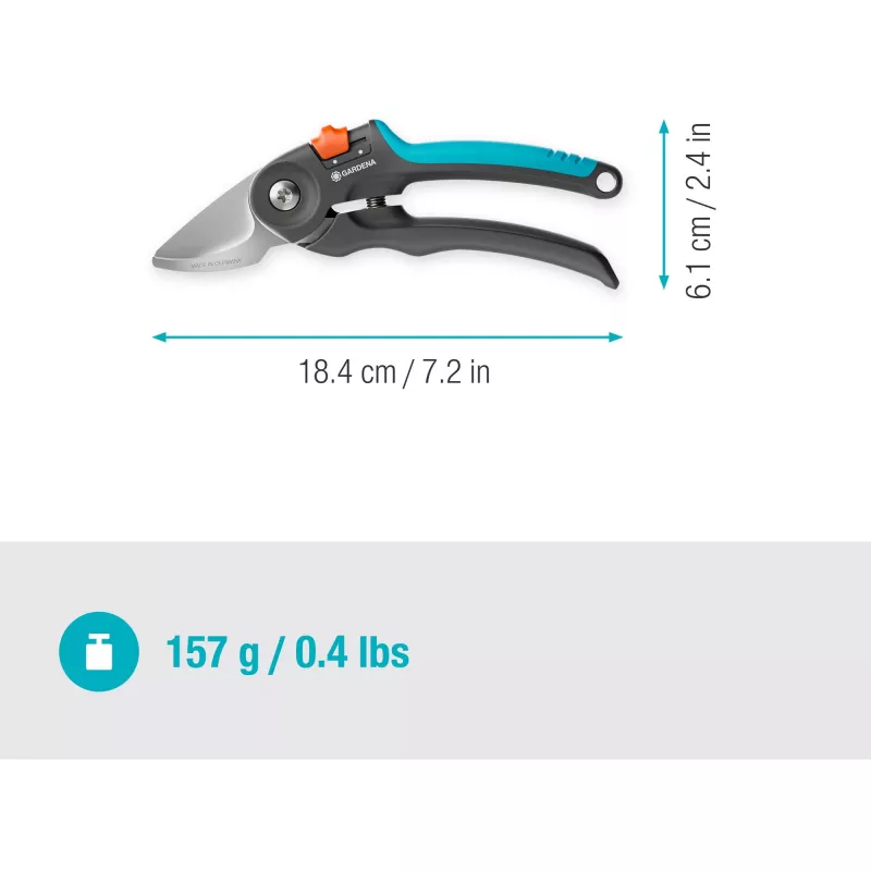 Takkenschaar GARDENA PremiumCut 12241-20 bypass, grijs/turkoois