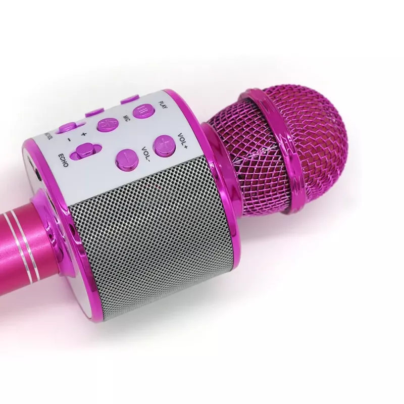 MANTA MIC11-PK microfoon roze — bedraad 3,5 mm jack, licht handapparaat