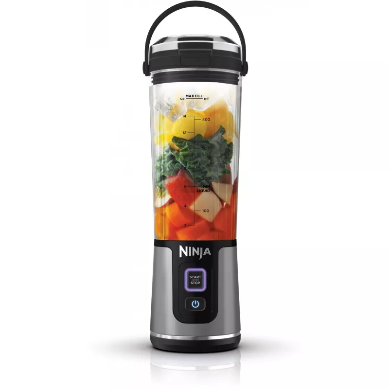 Sportmixer Ninja BC151EUBK — 0,53-L-beker, 14,4 W, accu, Ice-Crush, zwart