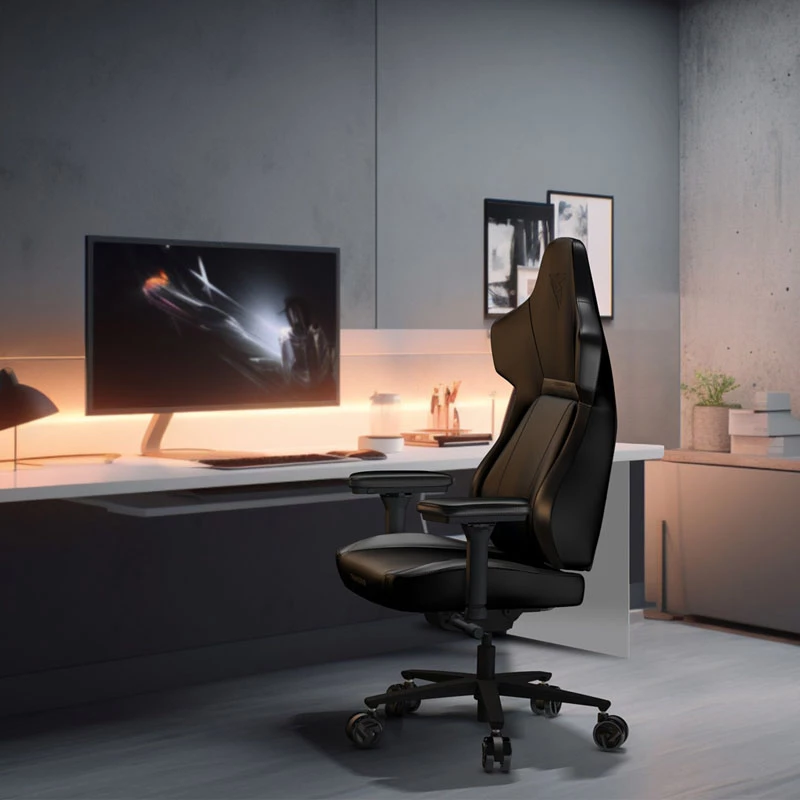ThunderX3 CORE moderne universele gamingstoel, gevoerde zitting, zwart