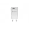 Bedrade oplader voor mobiele apparaten NATEC NUC-2140, 30W, USB-C PD 3.0 + USB-A, Samsung AFC, wit