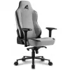 Gaming-stoel Sharkoon SKILLER SGS40 stof gestoffeerde zitting rugleuning grijs