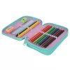 Etui Coolpack Jumper 2 – dubbeldeks ontwerp, rits, stofoppervlak