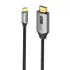 Vention USB-C-naar-HDMI-kabel CRBBH – 2 m, 4K@60Hz, zwart, USB-C naar HDMI