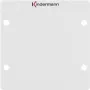 Wandplaat/schakelaarafdekking Kindermann 7444000500 aluminium
