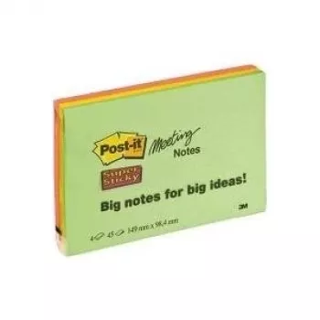 3M Post-it Notes zelfklevende notities Super Sticky Meeting (6445-4SS)