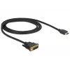 Videokabel-adapter DeLOCK 85582 1 m HDMI Type-A DVI-D zwart