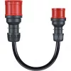 go-e adapterset Gemini flex 22 kW. Kabellengte: zwart, aansluiting1 vormfactor: recht, aansluiting2 vormfactor: recht. Maximale bedrijfsstroom (driefasig