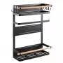 Maclean MC-910 magnetisch schap voor koelkast/wasmachine, zwart