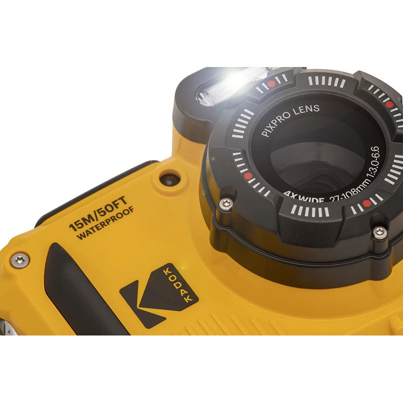 Compactcamera Kodak PixPro 16 MP BSI CMOS 1920 x 1080 geel