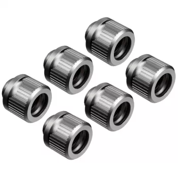 EK Water Blocks EK-Quantum Torque HDC 12 fitting, 6-pack, satijn titanium