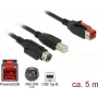 USB-kabel DeLOCK 85491 USB 2.0 5m USB B zwart