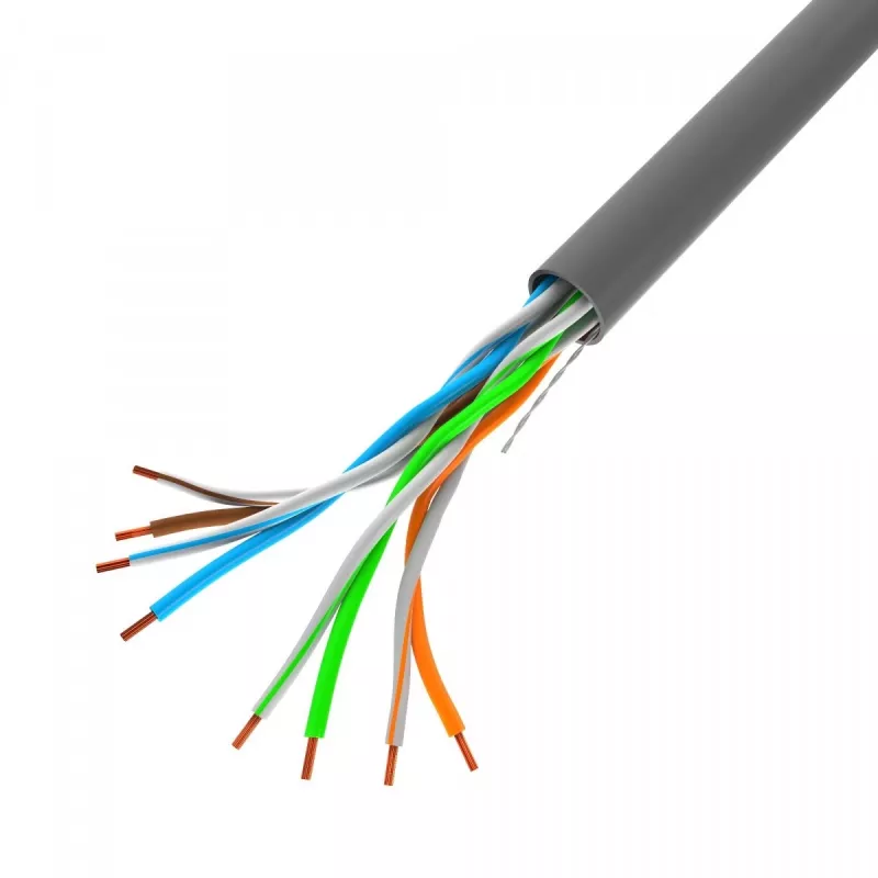 LAN-kabel LANBERG LCU5-12CU-0100-S UTP Cat.5E 100 M grijs