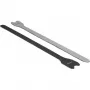 DeLOCK - klittenband - 30cm - zwart (verpakking van 10) (18688)