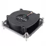 Processorkoeler SILVERSTONE SST-XE01-1700A — 8 cm ventilator, 1000–5500 tpm, dual-kogellager, zwart