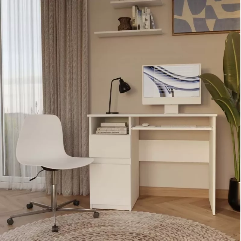 PORTO Left Desk, wit