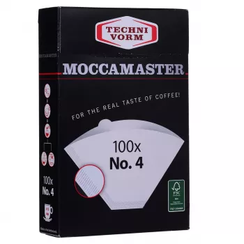 Koffiefilter MOCCAMASTER 85022 — papieren filter, wit, 100-pack