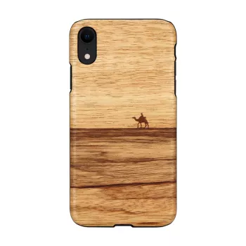 Smartphonehoes man and wood voor iPhone XR — terra wit beschermhoes