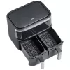 Heteluchtfriteuse Severin FR 2453 Double 3,25 L 2850 W zwart zilver