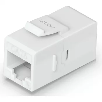 UBIQUITI CAT6 KEYSTONE COUPLER, 12-PACK. DOORVOER-CAT6-KEYSTONE-KOPPELSTUK VOOR NAADLOOS AANSLUITEN VAN VOORGEMONTEERDE ETHERNETKABELS