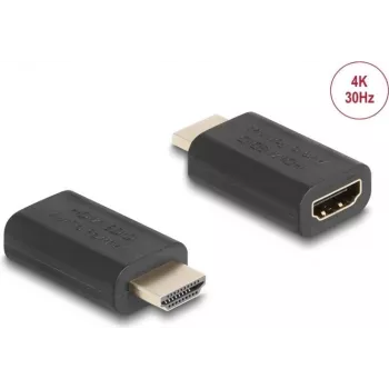 HDMI-adapter DeLOCK 64325 zwart aansluiting 1 HDMI aansluiting 2 HDMI