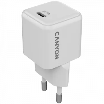 CANYON oplader CU20C GaN 20W 1xPD EU wit