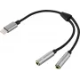 Renkforce USB 2.0 computer Y-kabel [1x USB-C stekker - 2x bus] naar - kabel - digitaal/data