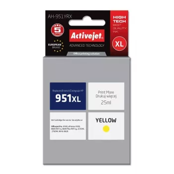 Inktcartridge ActiveJet AH-951YRX compatibel voor HP 951XL CN048AE — geel, 25 ml, XL