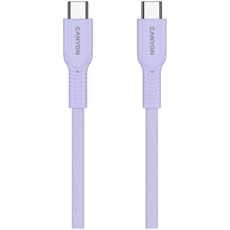 CANYON kabel OnWire 60CL C-C 60W COLOR gevlochten 1m paars