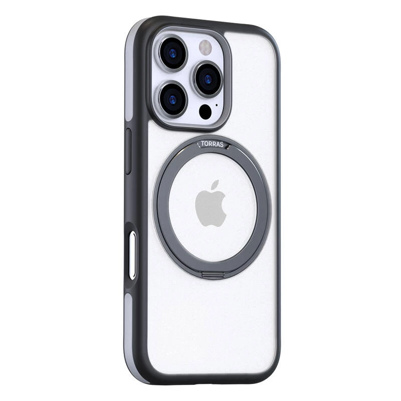 Beschermhoesje Torras Ostand R Fusion voor iPhone 16 Pro – zwart