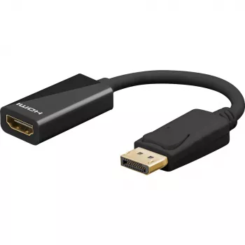 Goobay DisplayPort-naar-HDMI-adapterkabel 8K/60Hz - -stekker> -bus (75270)