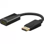 Goobay DisplayPort-naar-HDMI-adapterkabel 8K/60Hz - -stekker> -bus (75270)