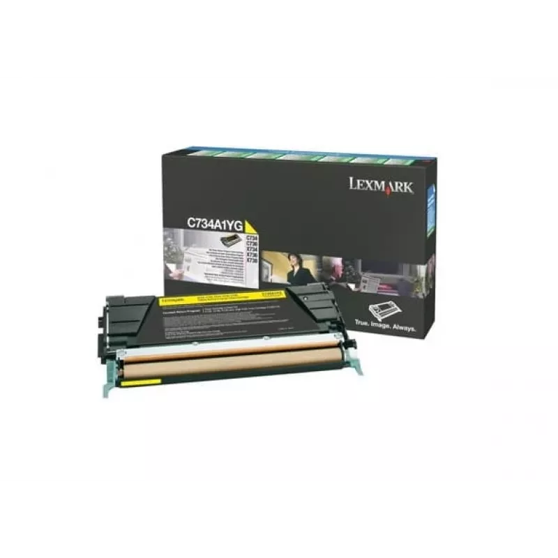 Lexmark - tonerpatroon - 1 x geel - 6000 pagina's - LRP / LCCP (C734A1YG)