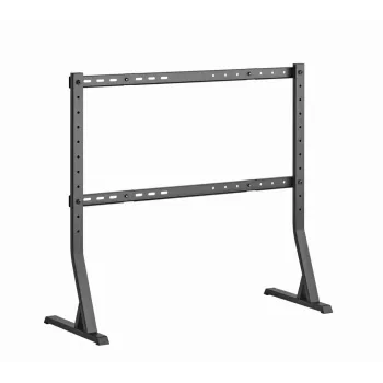 Vloer-TV-standaard GEMBIRD TVS-D90F-01 voor 45–90 inch televisies, staal, vaste hoogte, VESA 200x200–800x400, max. belasting 60 kg, 970×800×525 mm