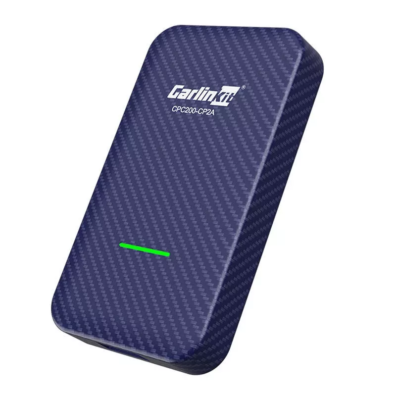 Carlinkit 4.0 CPC200-CP2A draadloze adapter voor Apple CarPlay en Android Auto, wifi 5150-5250/5725-5850 MHz, Bluetooth 5.2, USB-C, blauw