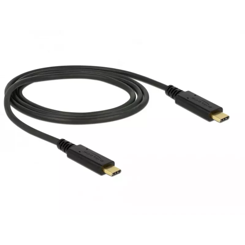 USB-kabel DeLOCK 83661 USB 3.2 Gen 2 1m USB-C zwart