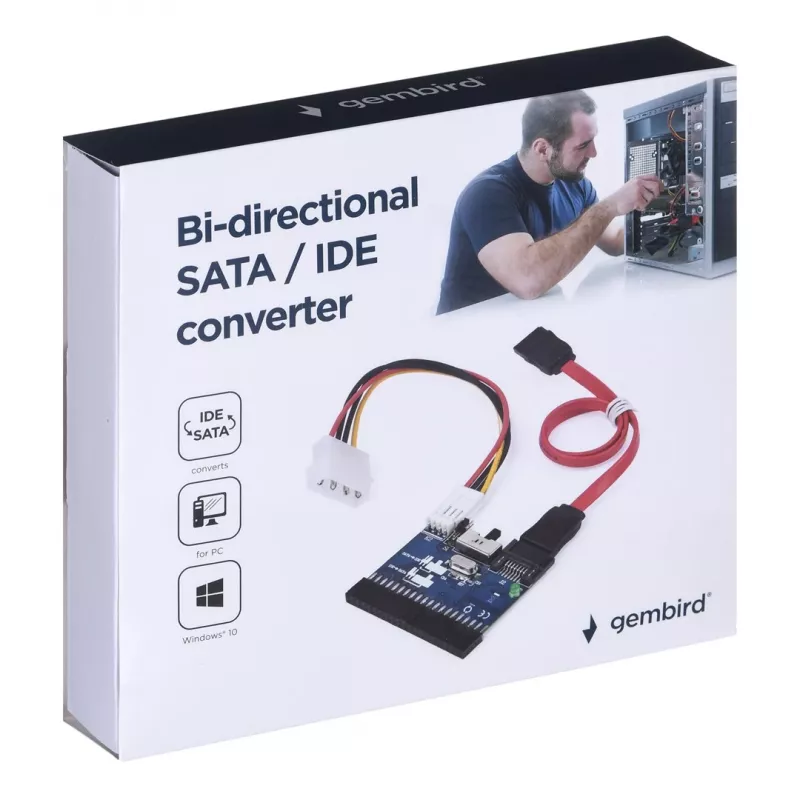 Gembird bidirectionele SATA/IDE-converter interfacekaarten/adapters intern