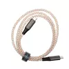 FIXED FIXDLED-CC-RA USB-C naar USB-C oplaadkabel met PD-ondersteuning en vaste lengte, geïntegreerde regenboog-LED