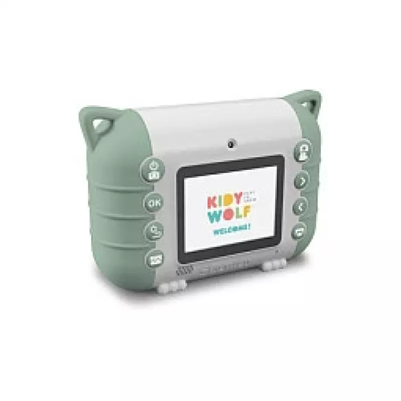 Kinderdigitale camera KIDYWOLF Kidyprint groen wit